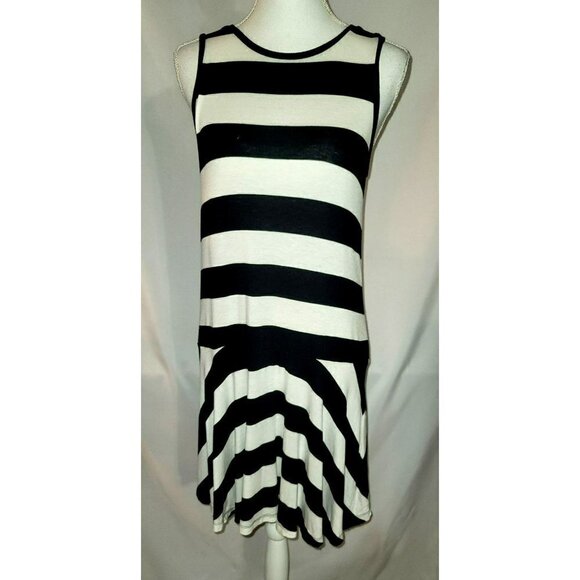 Loft A-line Sheath Striped Knit Sleeveless Dress - Size Small - Picture 1 of 8
